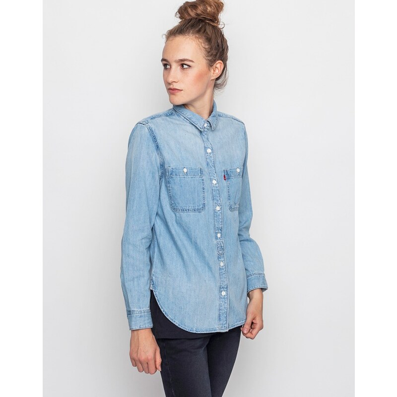 Košile Levi´s® Workwear 2 Pocket BOYFRIEND BLUE REPAIR