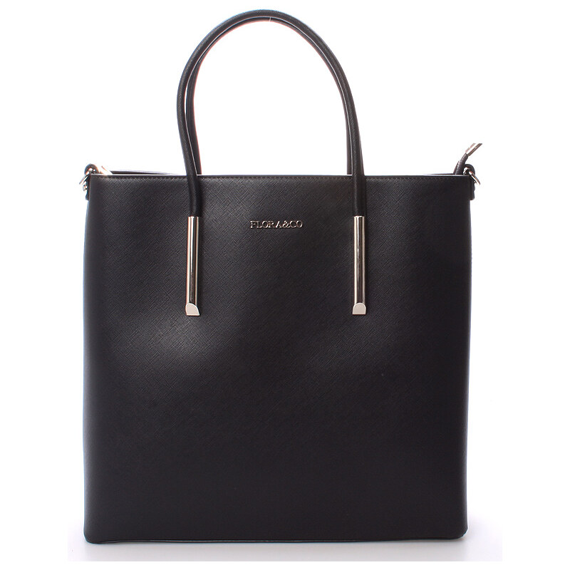 Luxusní dámská kabelka černá - FLORA&CO Paris černá