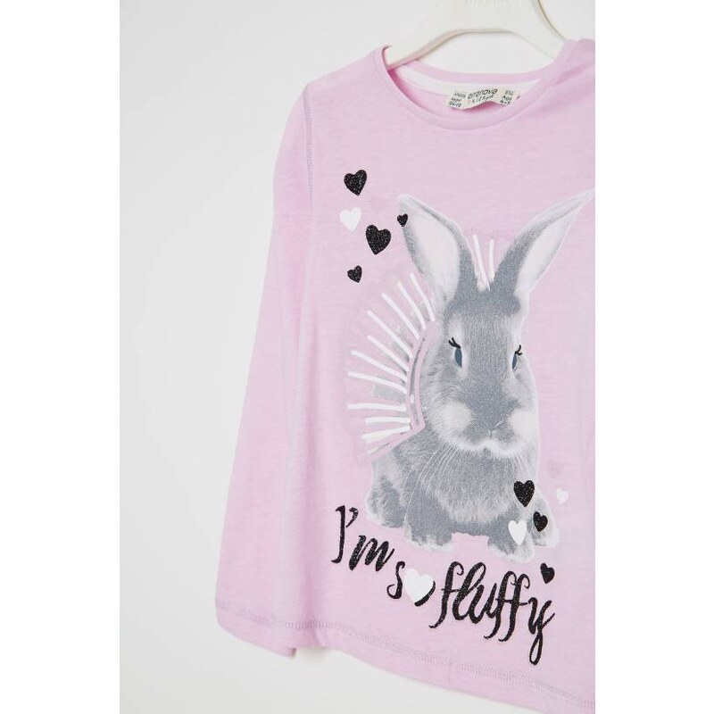 Terranova t-shirt potisk s králíkem