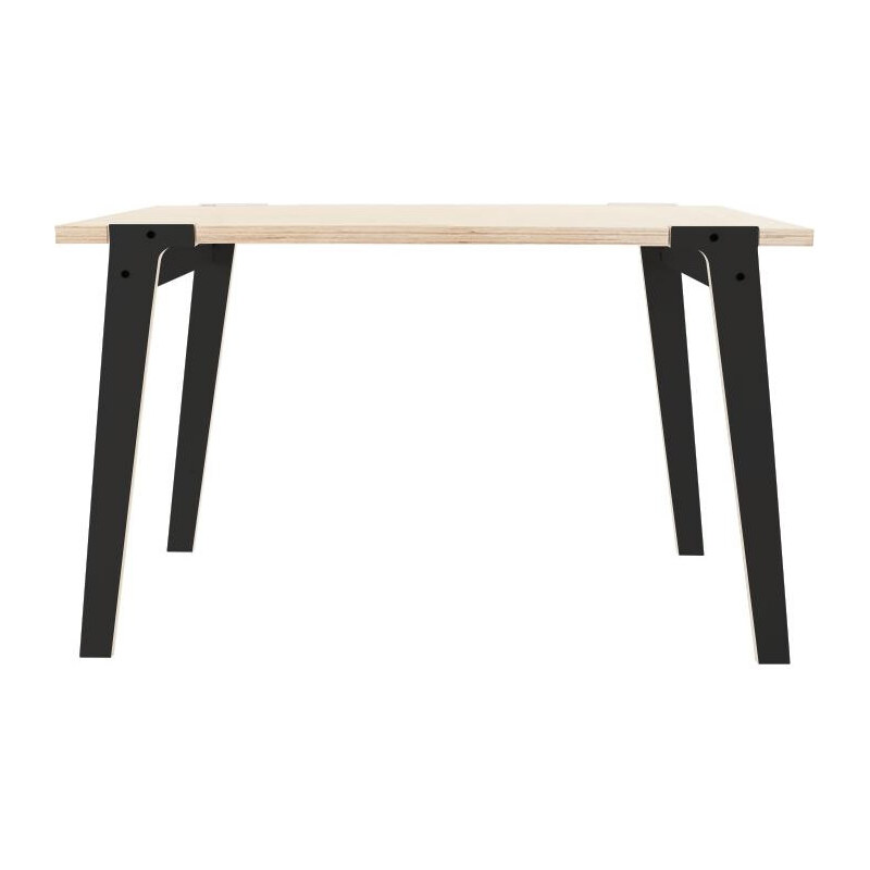 Černý jídelní/pracovní stůl rform Switch, deska 122x63 cm