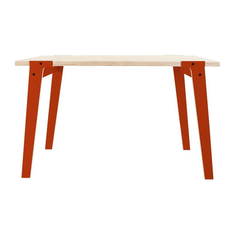 Oranžový jídelní/pracovní stůl rform Switch, deska 122x63 cm