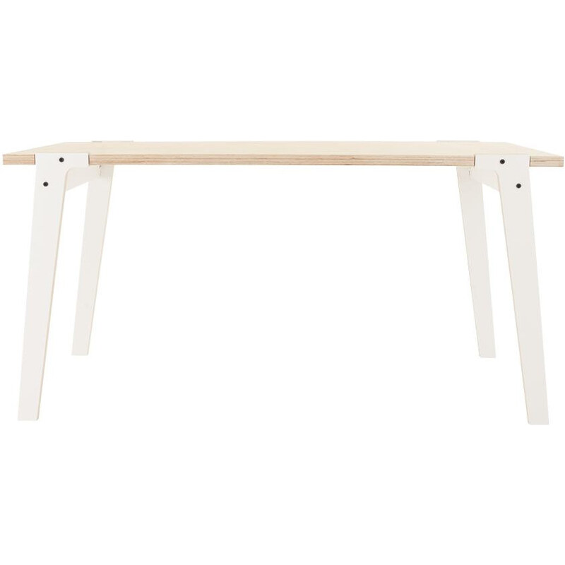 Bílý jídelní/pracovní stůl rform Switch, deska 150 x 75 cm