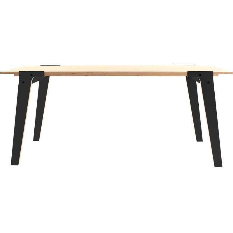 Černý jídelní/pracovní stůl rform Switch, deska 180x78 cm