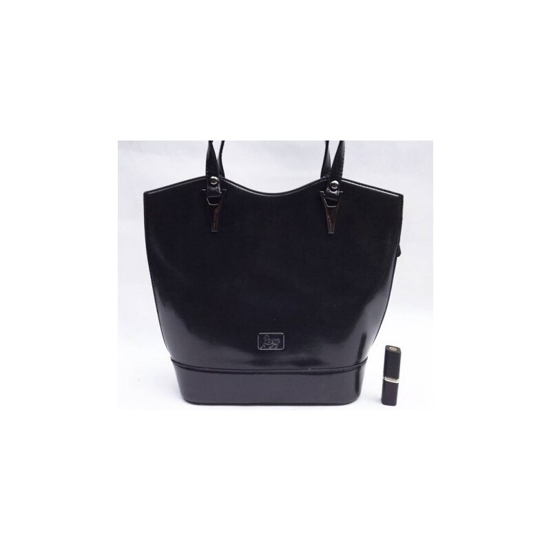 Stylová dámská kabelka, Barva Černá 868--bb