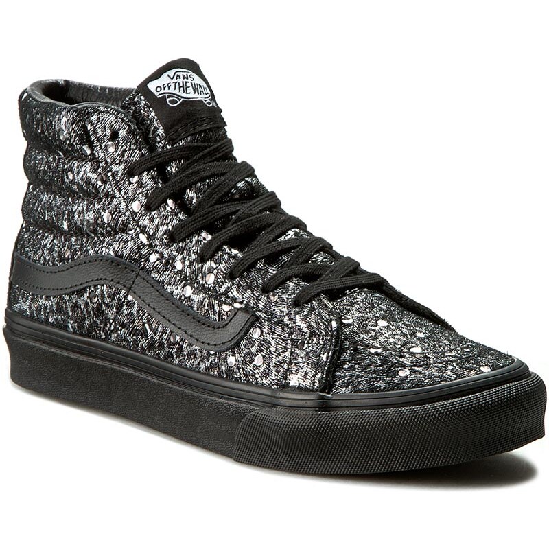 Sneakersy VANS - Sk8-Hi Slim VN00018IJQC (Metallic Leopard) Black