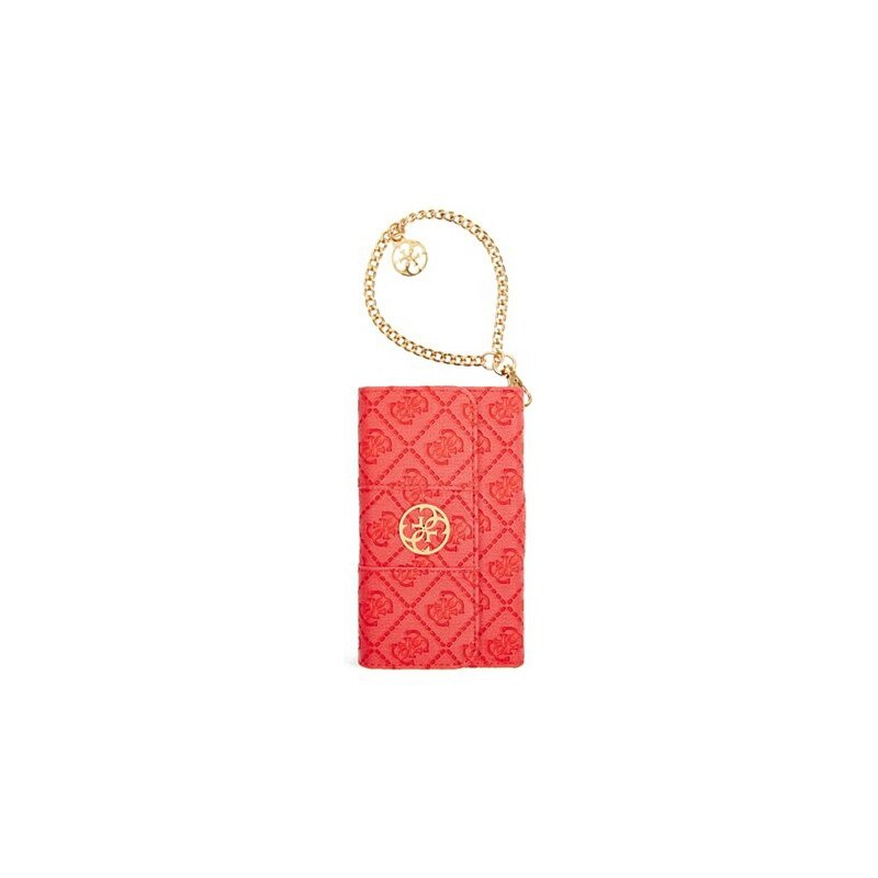 GUESS pouzdro Red La Vida Logo Galaxy S5 Book-Type Wristlet