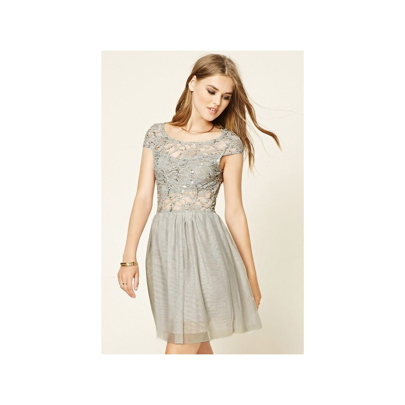 Forever 21 šaty Sequined Tulle