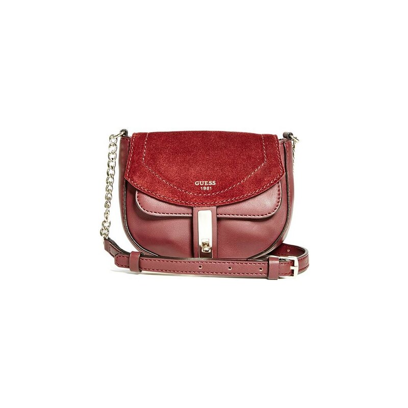 Guess kabelka Kingsley Mixed Saddle Crossbody