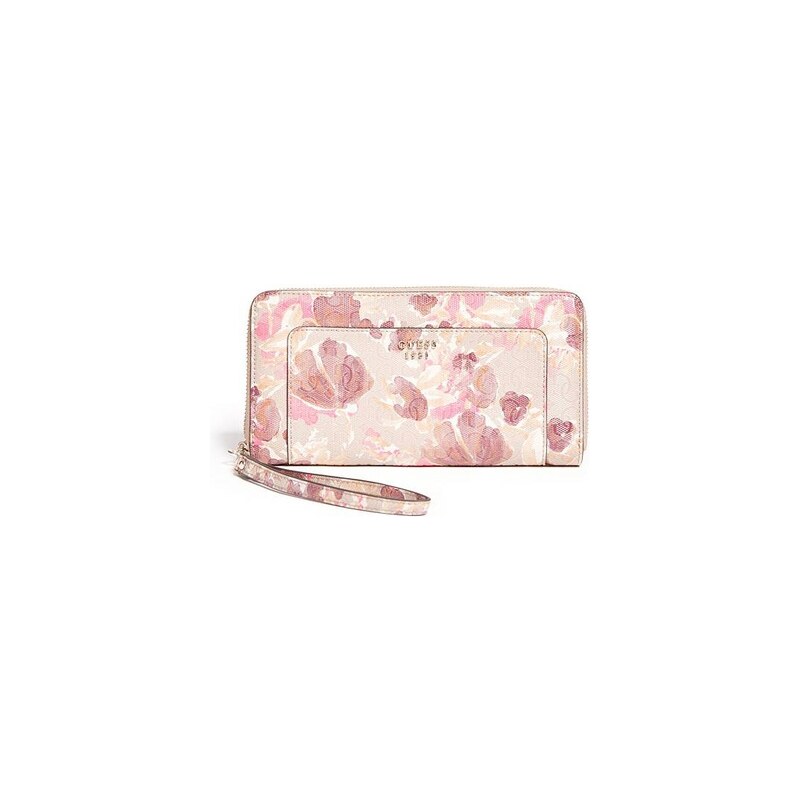 Guess peněženka Marian Floral-Print Zip-Around