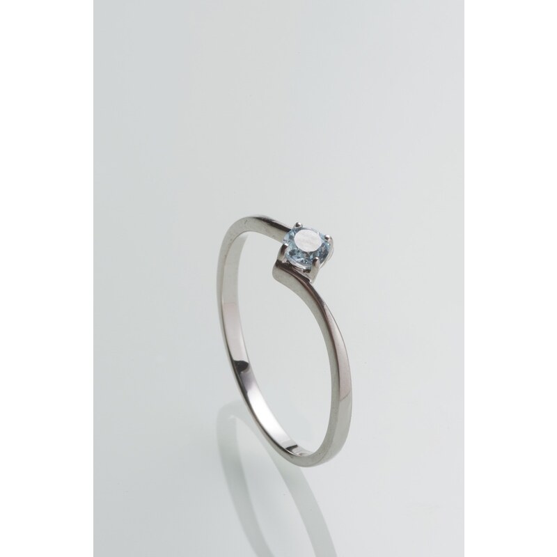 Stříbrný prsten s topazem PK068
