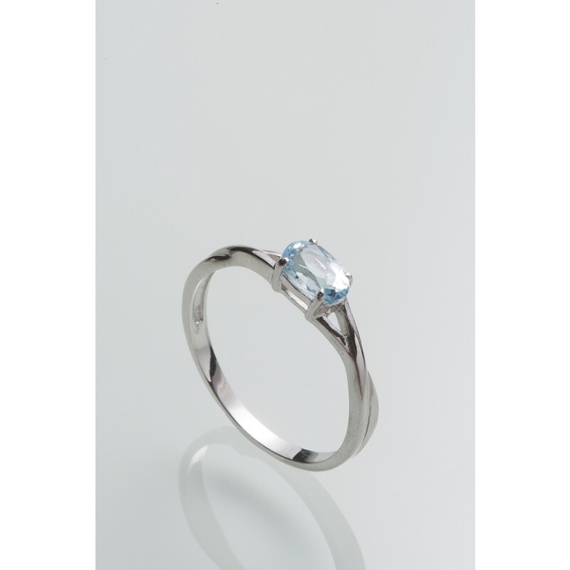 Stříbrný prsten s topazem PK073