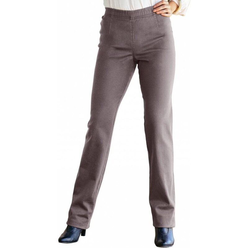 Blancheporte Kalhoty s pasem pro "ploché bříško" šedá lila