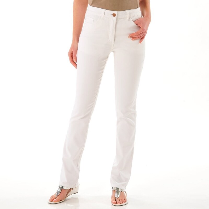 Blancheporte Zeštíhlující kalhoty bílá