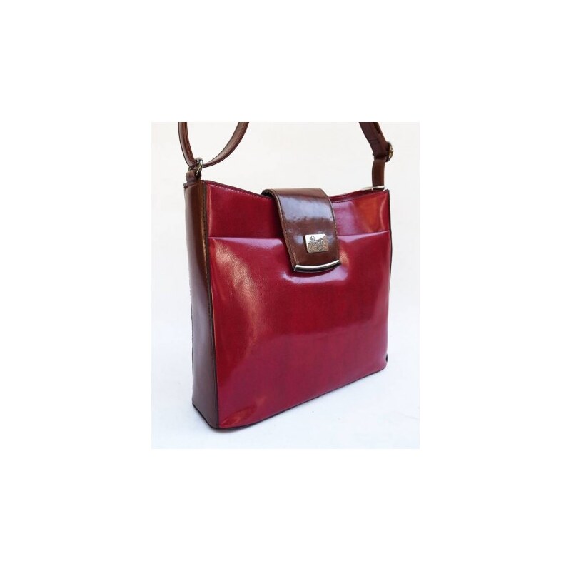 Stylová dámská kabelka, Barva Červená 873-bb