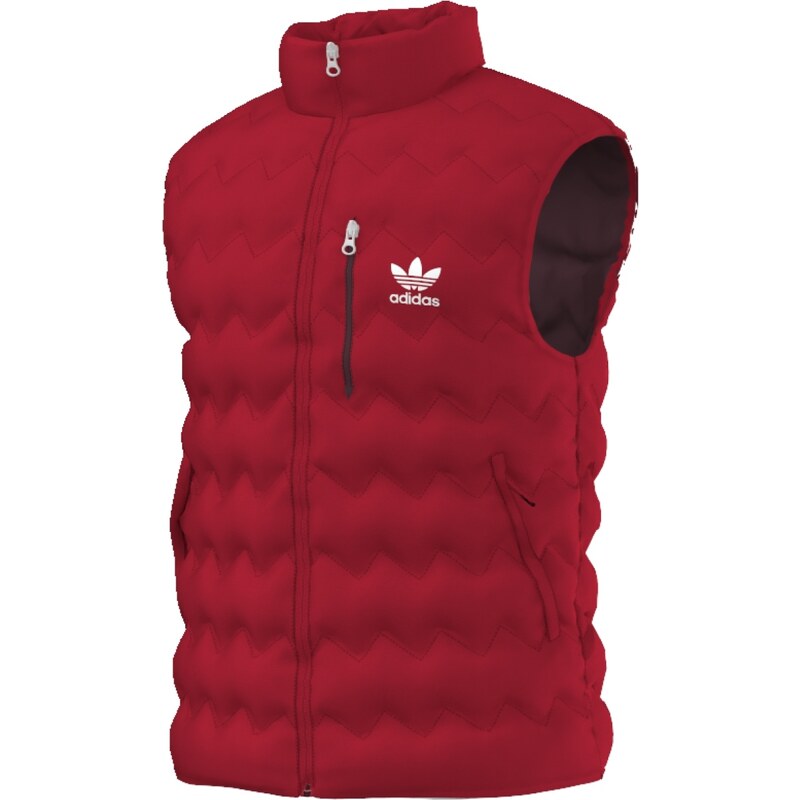 Pánská vesta adidas Synth Down Vest červená - GLAMI.cz