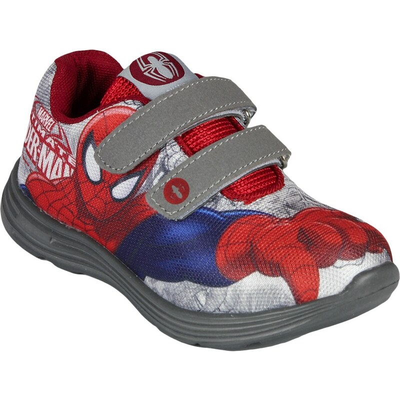 Disney Brand Chlapecké tenisky Spiderman - šedo-červené
