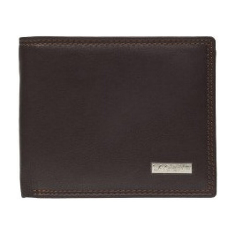 Lagen Pánská hnědá kožená peněženka Brown LG1788