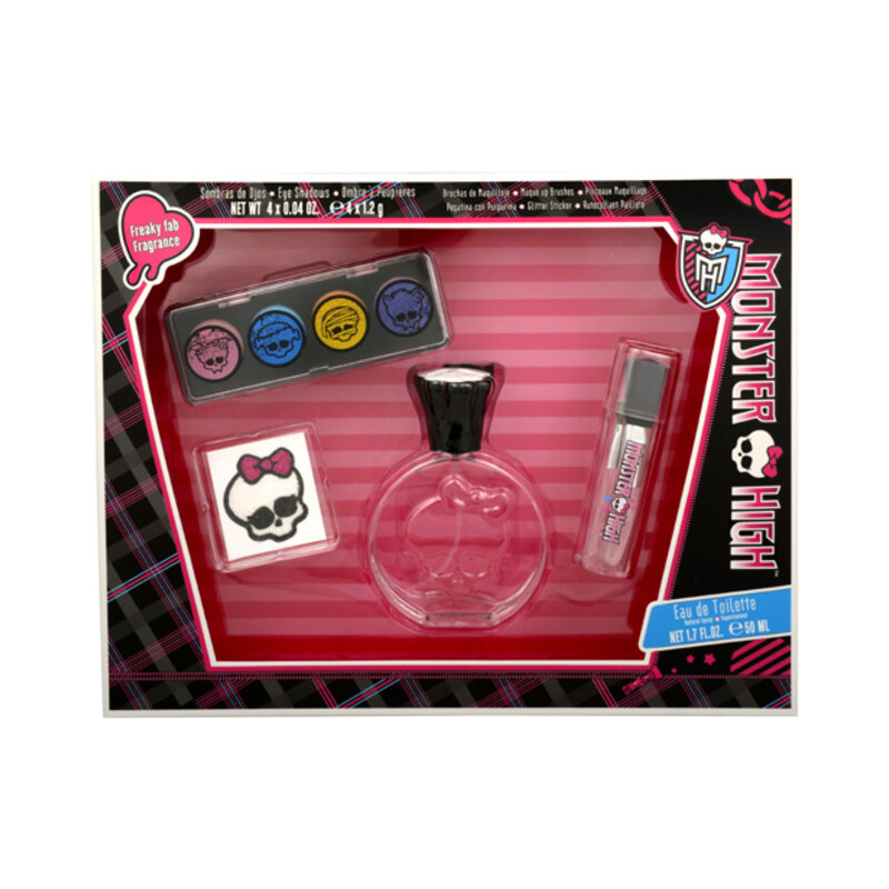 EP Line Monster High - toaletní voda s rozprašovačem 50 ml + oční stíny + tetování + štětečky na make up