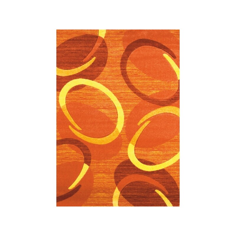 Kusový koberec Florida orange 9828, Rozměry koberců 80x150, Barva Oranžová Spoltex koberce Liberec