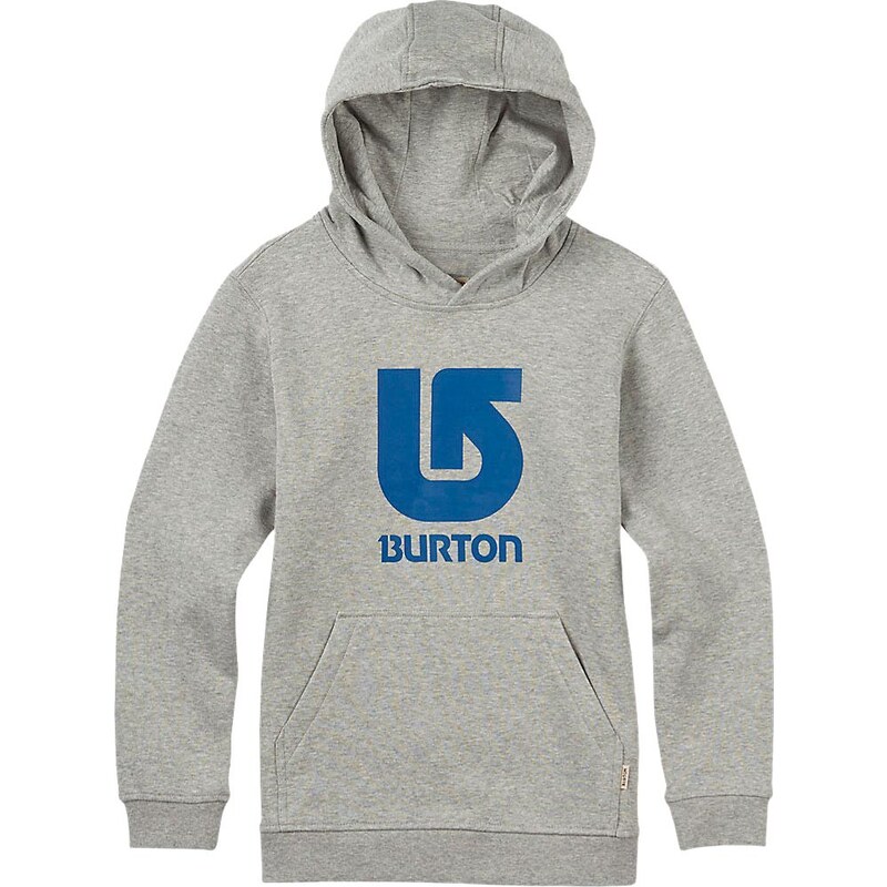 Burton Boys Logo Vertical Pullover Hood grey heather