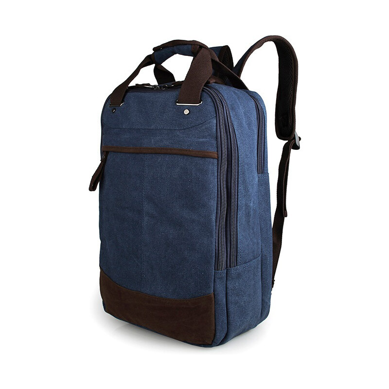 Delton Bags Velký džínový plátěný batoh X0-8-9549