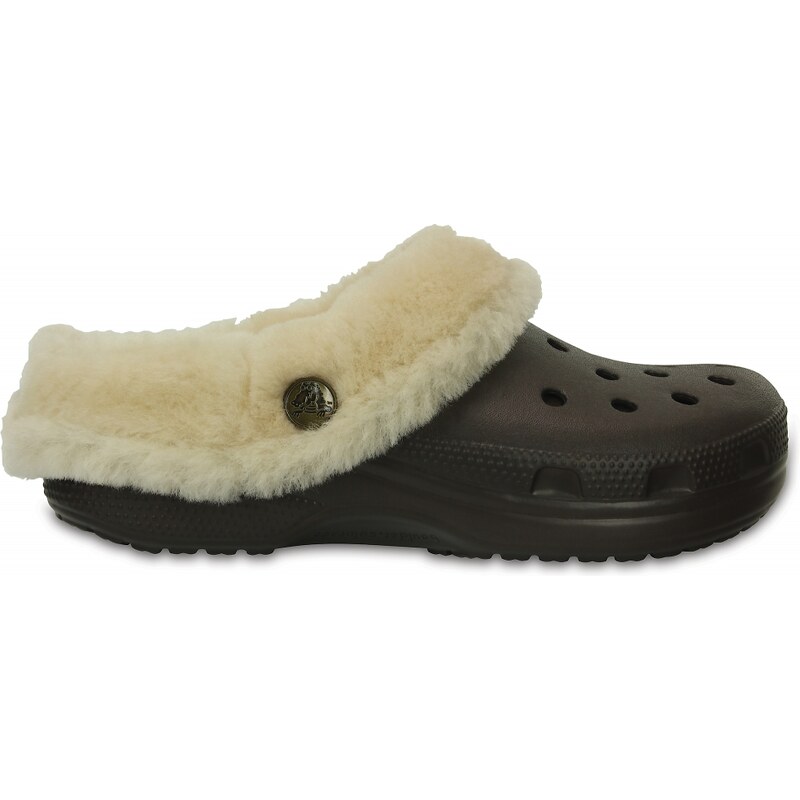 Crocs Clog Unisex Espresso Classic Mammoth Luxe Shearling Lined