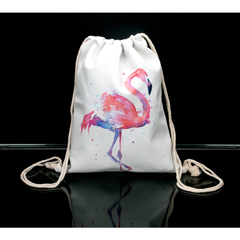 Fashion Icon Sportovní vak bílý slon a flamingo