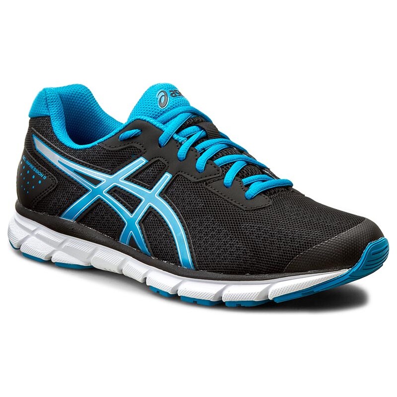 Boty ASICS - Gel-Impression 9 T6F1N Black/Blue Jewel/Silver