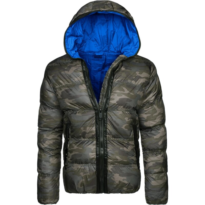 Stegol Zimní bunda s maskáčovým vzorem modrá STEGOL 128
