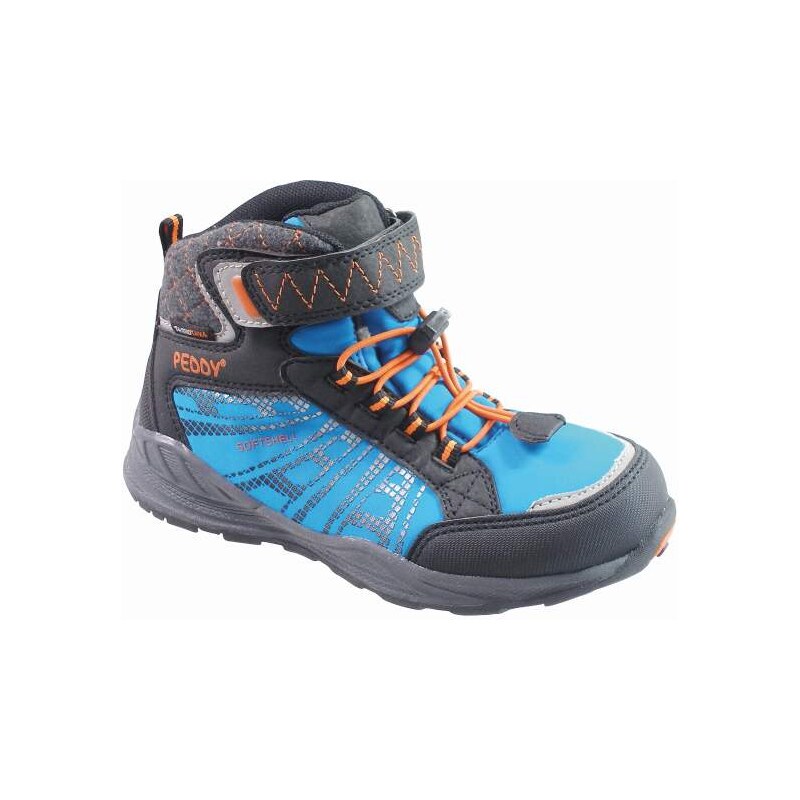 Peddy Chlapecké kotníkové outdoorové boty - modré