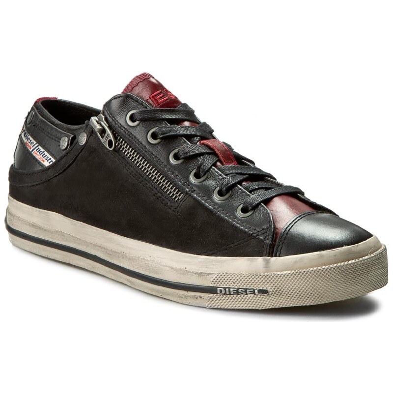 Sneakersy DIESEL - Expo-Zip Low Y01218 P1038 H2177 Black/Biking Red