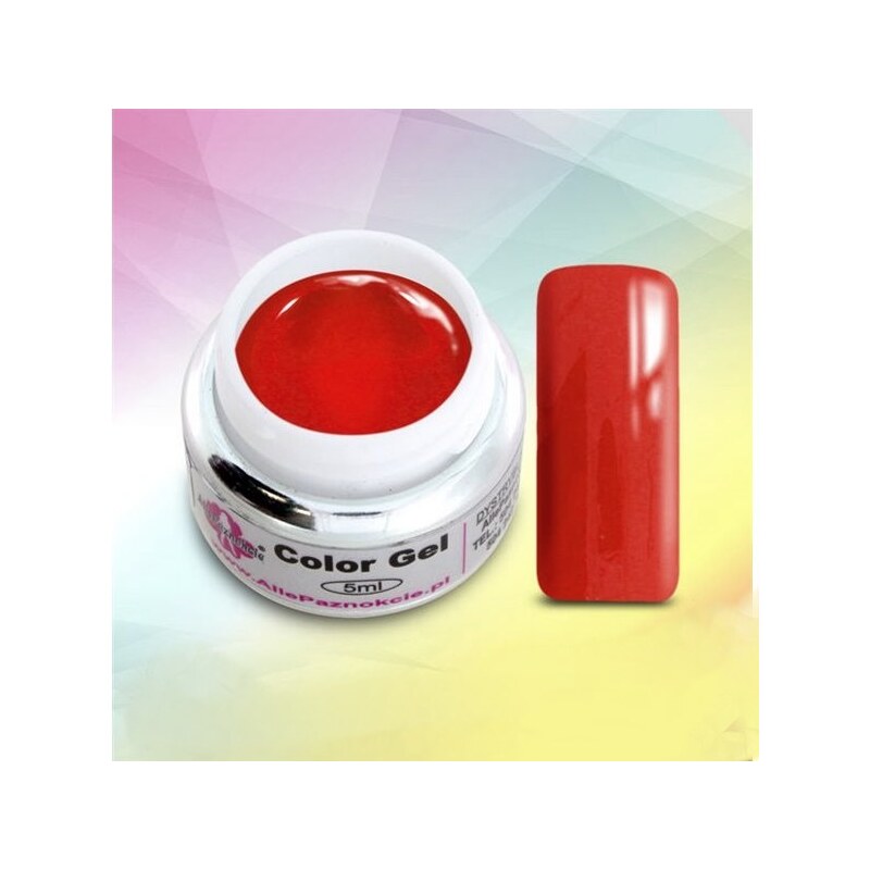 Allepaznokcie barevný UV gel 5ml červený pastelový