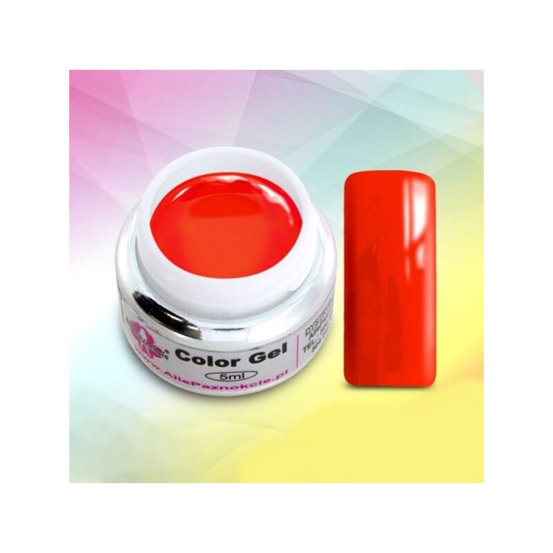 Allepaznokcie Paznokcie Barevný UV gel 5ml Neon pomeranč