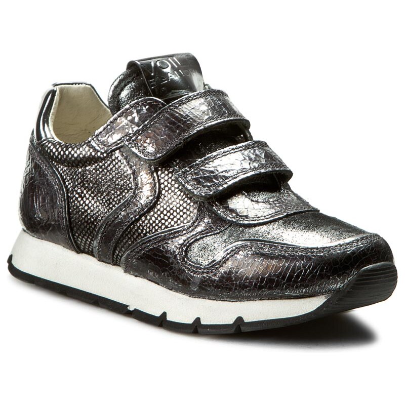 Sneakersy VOILE BLANCHE - Liam Velcro Junior 0012010586.04.9131 Acciaio/Inox
