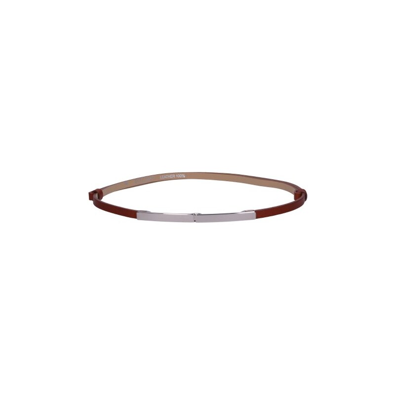 RITORE Dámský hnědý kožený pásek - ETRO (nastavitelný)