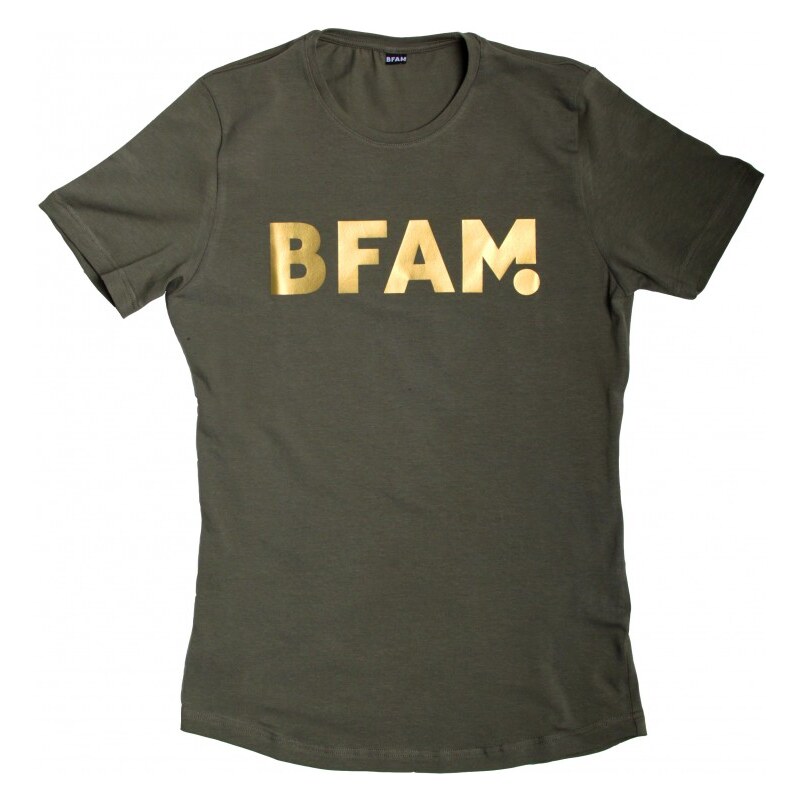 BFAM tričko - Khaki-zlaté, Barva Khaki-zlatá, Velikost XL