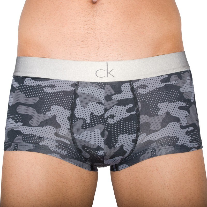Pánské boxerky Calvin Klein CK One Micro Low Rise Trunk Army