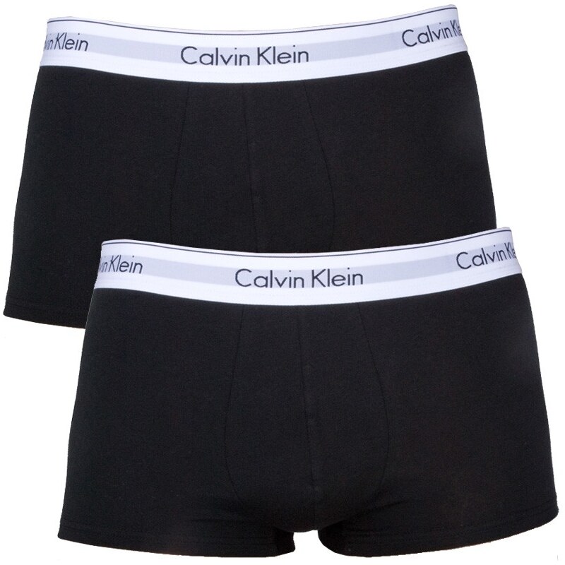 2PACK Pánské Boxerky Calvin Klein Modern Cotton Stretch Trunk Black