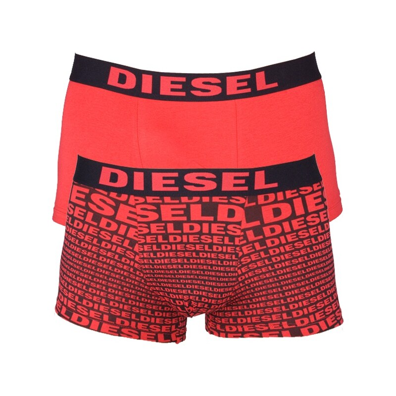 2pack Pánské boxerky Diesel Red Black