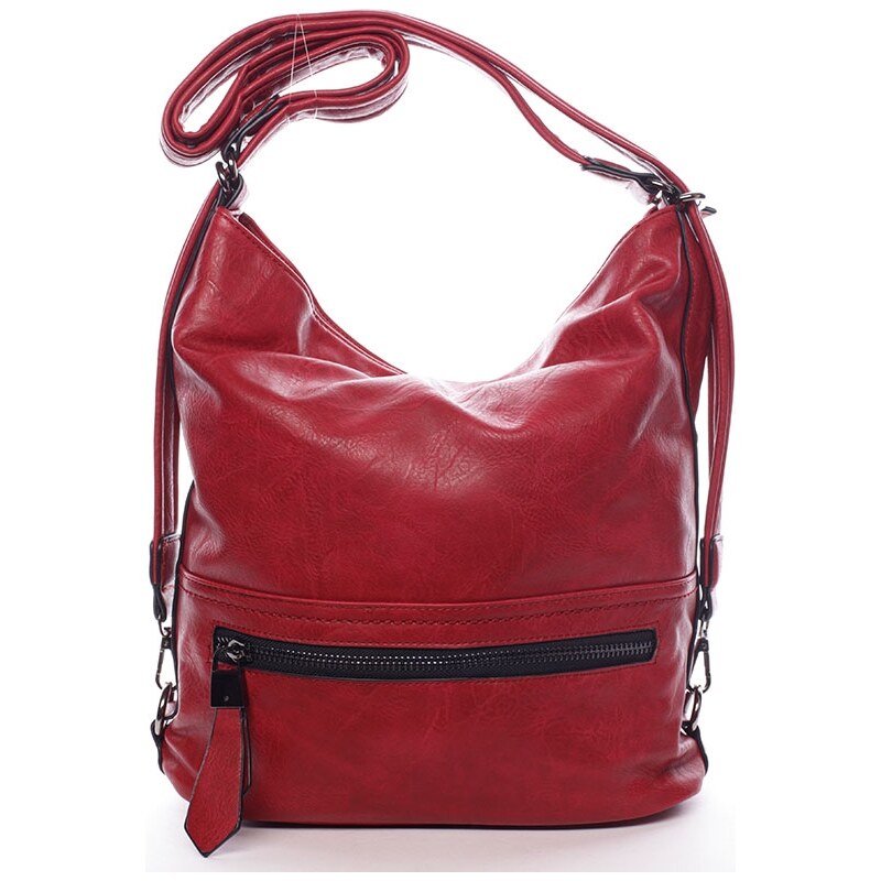 Dámská trendová kabelka přes rameno Estefani, červená