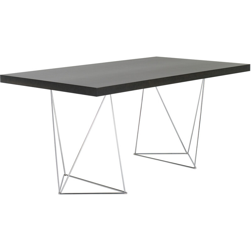 Tmavě hnědý stůl TemaHome Multi, 180 cm