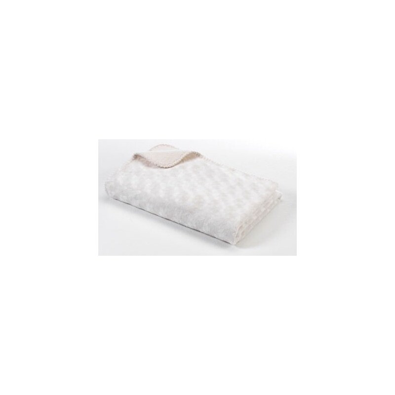 Baby Dan Dětská oboustranná deka double fleece, 75x100 cm - bílá