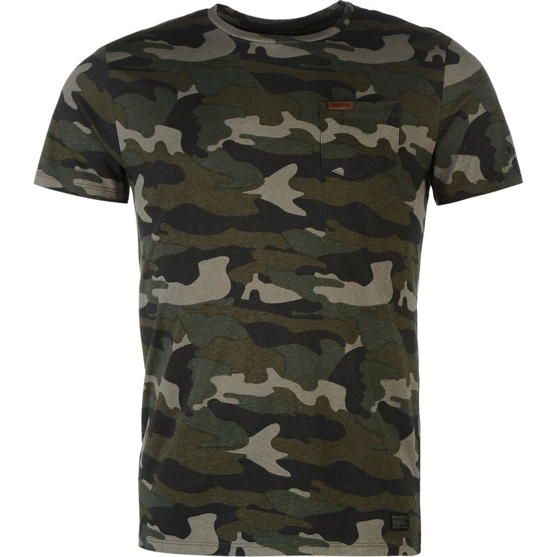 Triko Triko Firetrap Blackseal Pocket Camouflage T Shirt CAMO