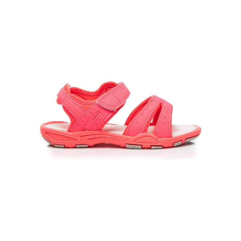 HAKER Sportovní korálové dětské sandálky s upínáním na suché zipy