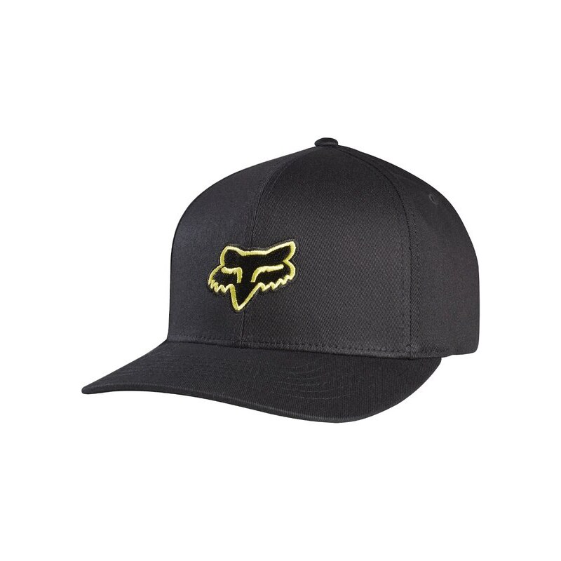 Kšiltovka Fox Legacy flexfit Hat black/yellow S/M