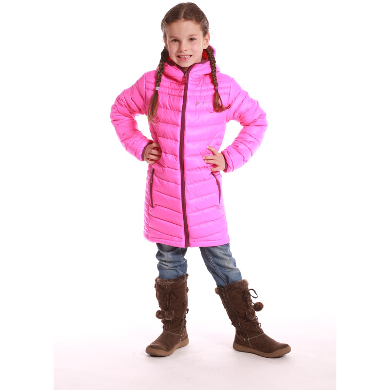 ALPINE PRO Dívčí kabát Adrianno - růžový
