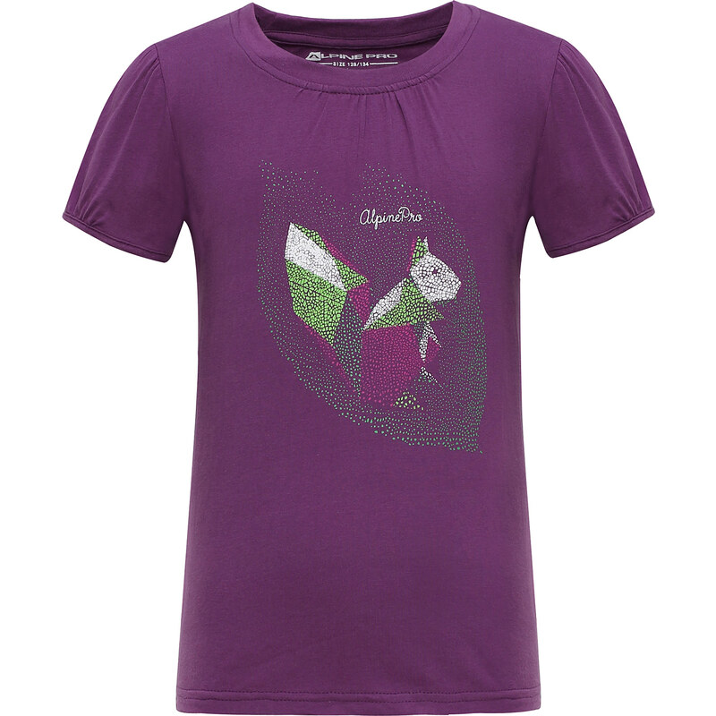 ALPINE PRO Dívčí tričko Silva - fialové