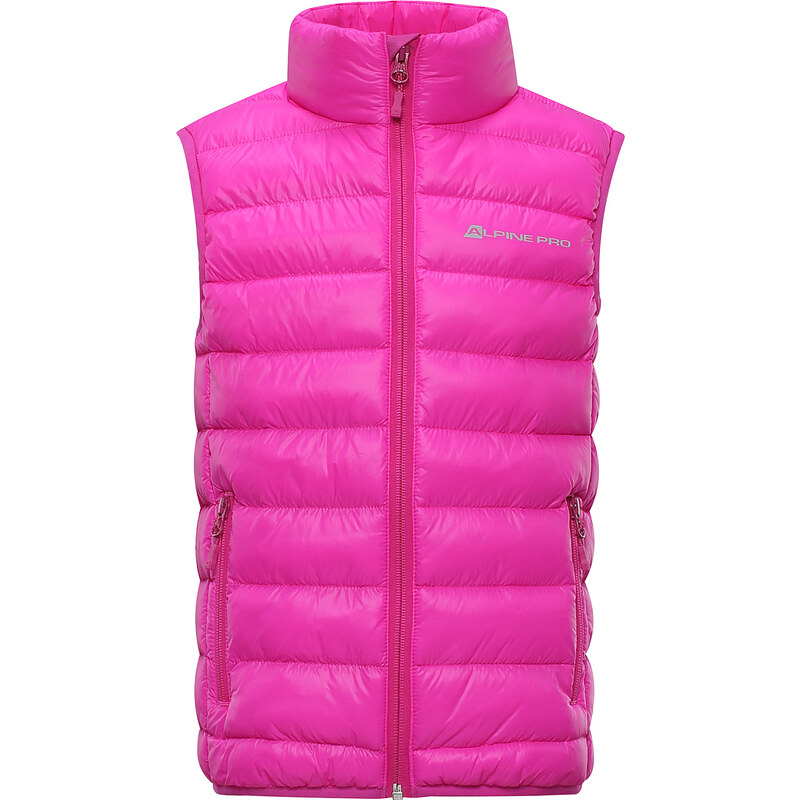 ALPINE PRO Dívčí prošívaná vesta Kapeto - růžová
