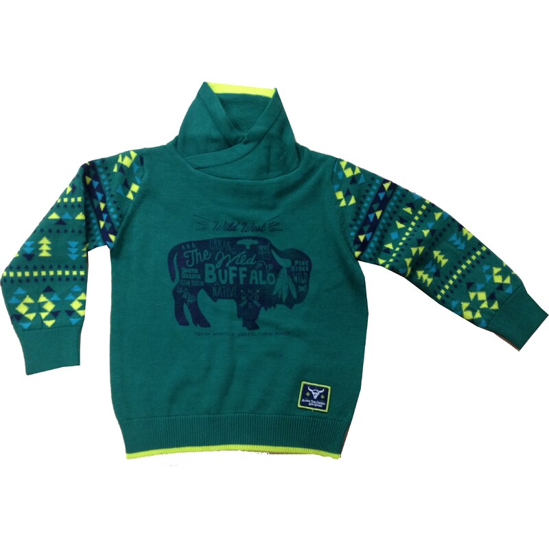 Blue Seven Chlapecký svetr Buffalo - zelený