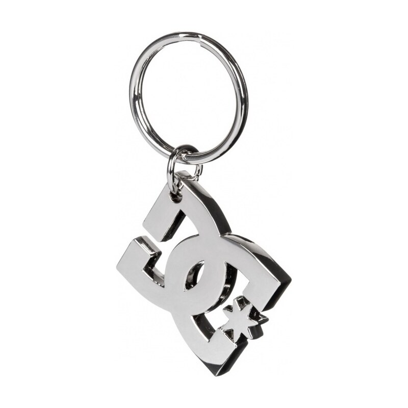 DC DC Star Keychain silver